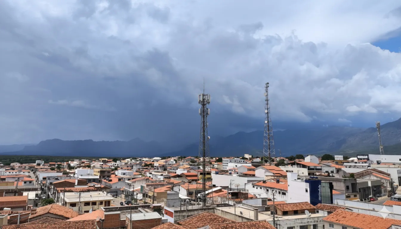 Previsão do tempo no interior da Bahia — 7 de janeiro de 2026